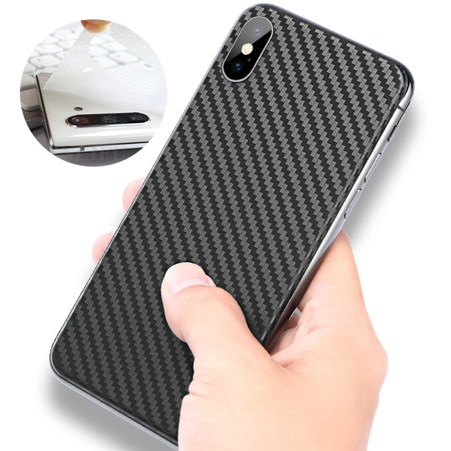 

5Pcs Full Cover Carbon Fiber Back Film For iPhone 11 12 13 Pro MAX mini Screen Protector iPhone 7 8 6s Plus SE 2020 XR X XS MAX