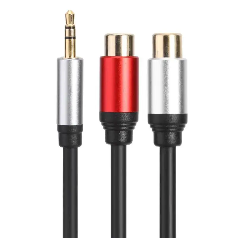 3 5 мм штекер 2RCA гнездо стереозвук с аудиоразъемом Aux кабель Y адаптер для iPhone MP3