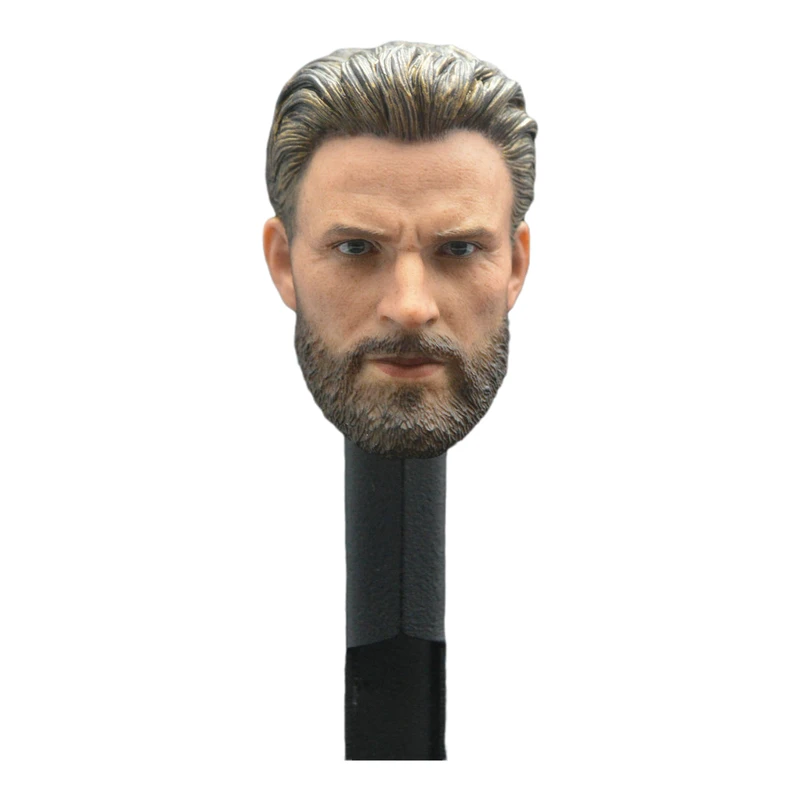 CN ZCTOYS 1/6 головка Капитана Америка резная борода. Фигурка Криса Эванса F 12