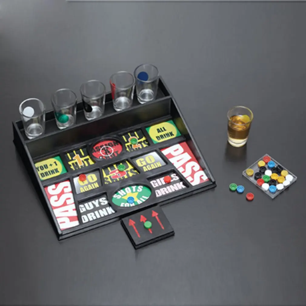 Простая и забавная игра в бокал шрапнель популярная Европе для вина портативная