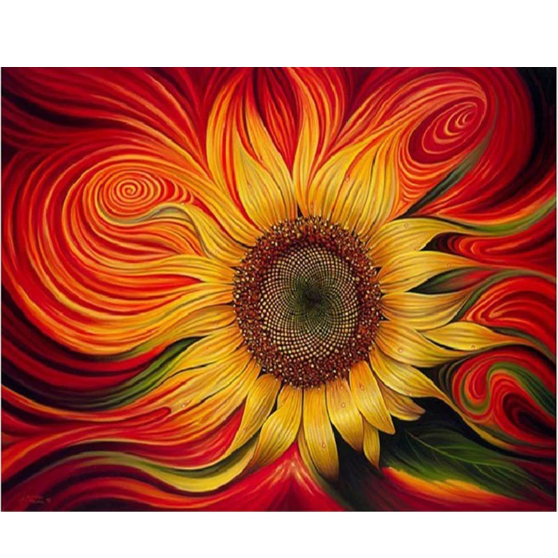 

Diamond Embroidery Flower 5D Diamond Cross Stitch Diy Diamond Painting Sunflower Cross Stitch Rhinestone Decoration Form Home