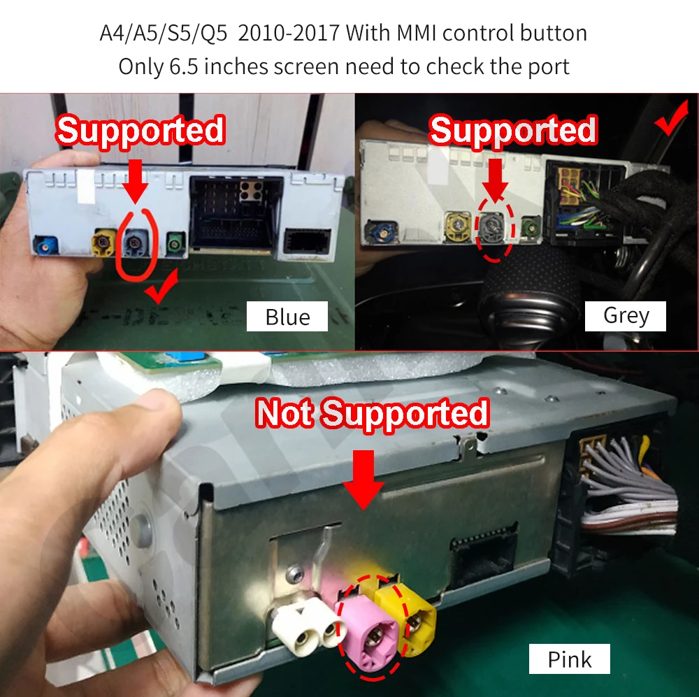 Carlinkit беспроводной/проводной USB Apple CarPlay для Audi 2009- A4 A5 Q5 S5 Non-MMI активированный Carplay и Android Авто модифицированный комплект