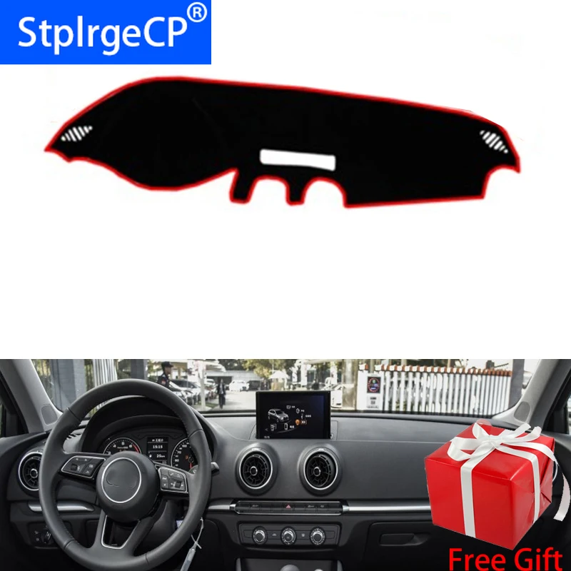 

for AUDI A3 S3 2014 2015 2016 2017-2019 dashboard mat Protective pad Shade Cushion Pad interior sticker car styling accessories