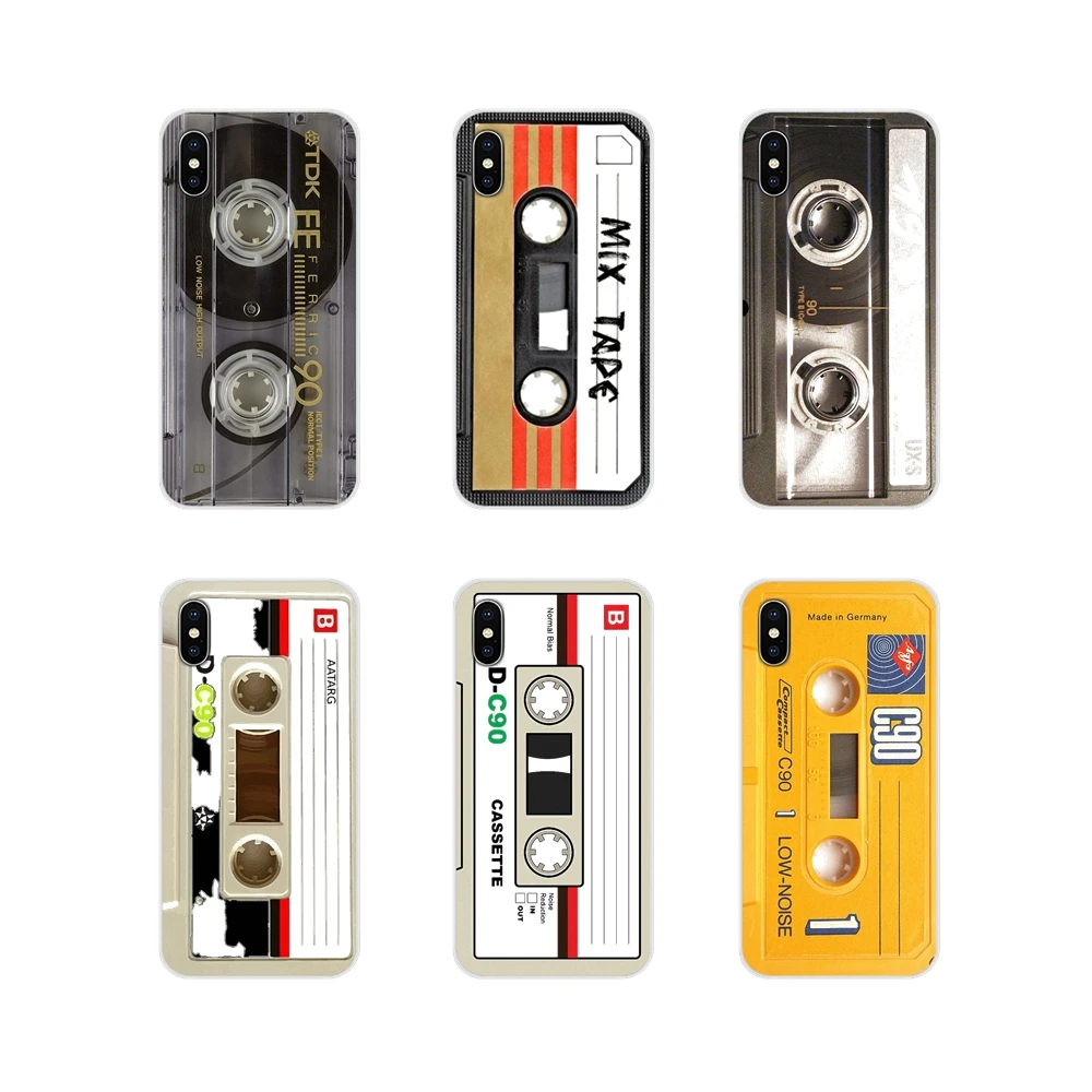 Чехол для Apple iPhone X XR XS 11Pro MAX 4S 5C SE 6S 7 8 Plus ipod touch 5 6 Retro Side Old Style 3310 Tape кассета