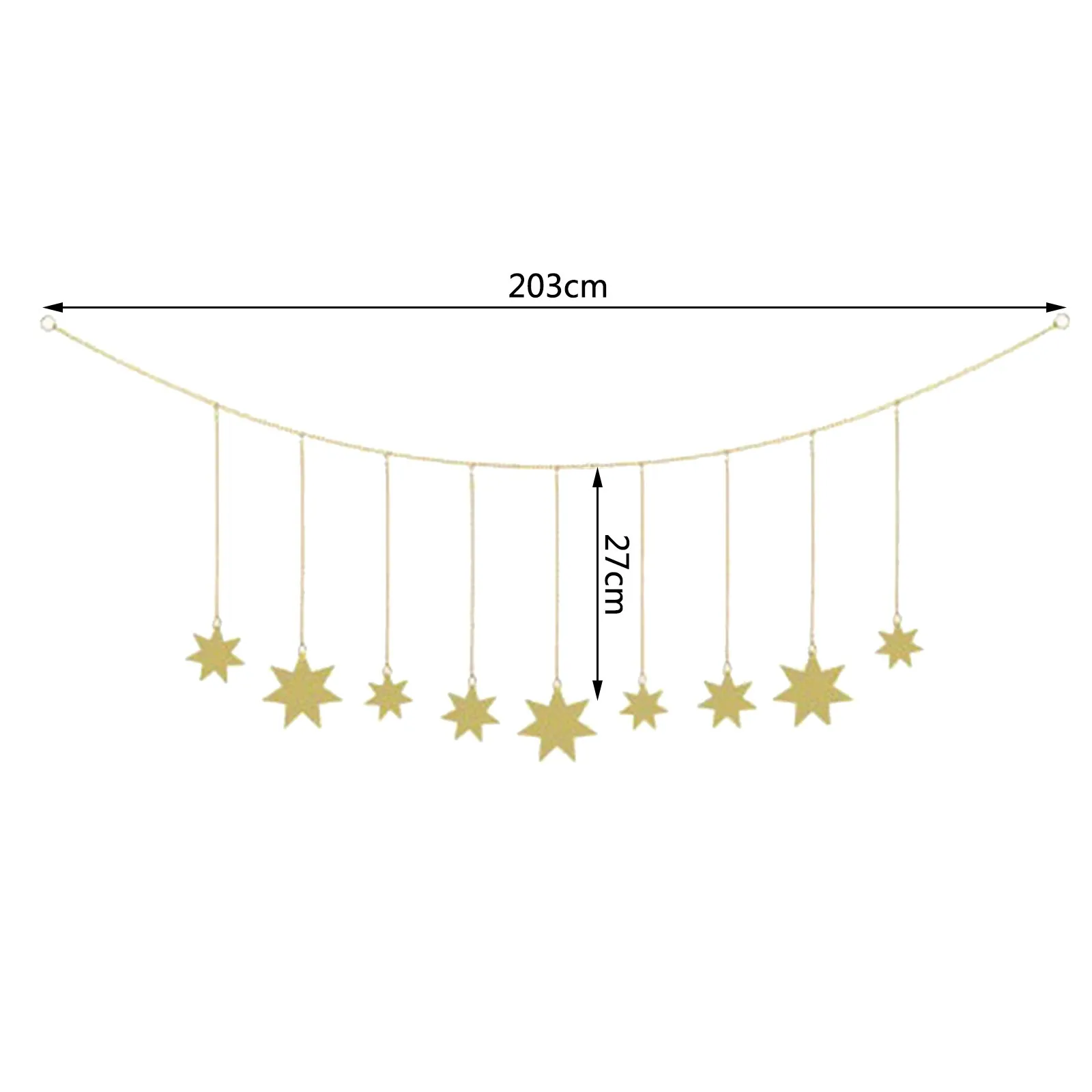 Висячая фотография деревянная гирлянда со звездами и цепочками украшение для