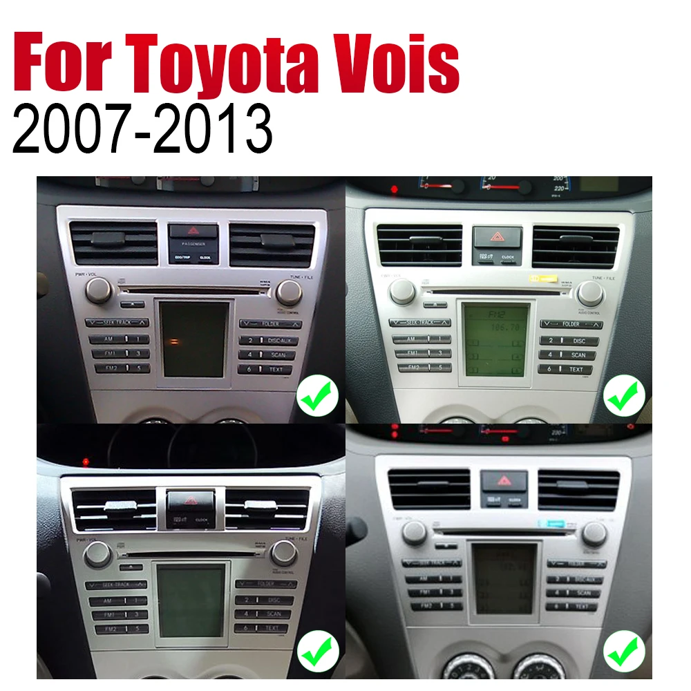 Автомагнитола ZaiXi 2 Din Android для Toyota Vios 2007 ~ 2013 GPS навигация BT Wi Fi карта мультимедийная