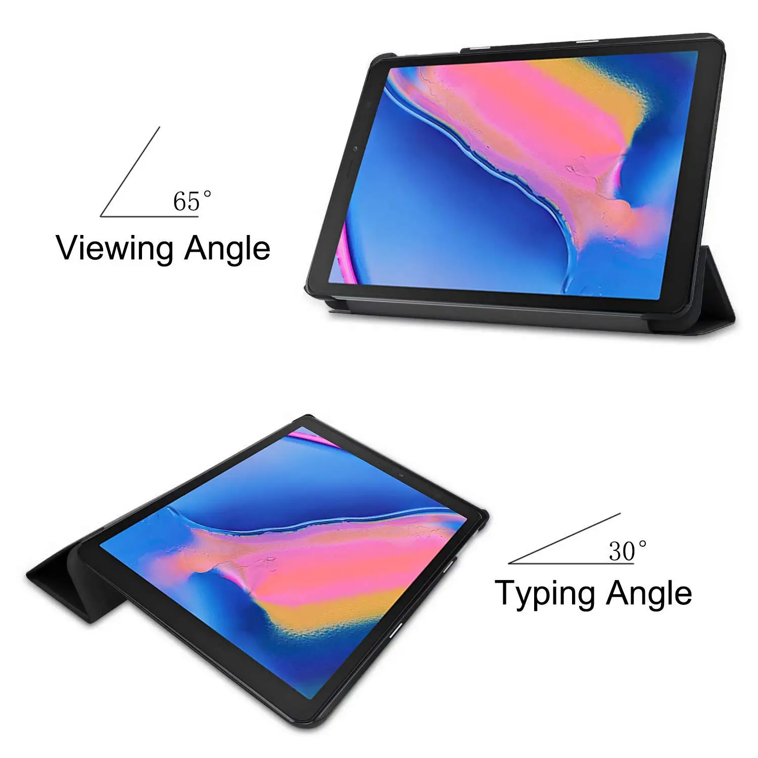 Тонкий складной чехол книжка из искусственной кожи с подставкой для Samsung Galaxy Tab A 8