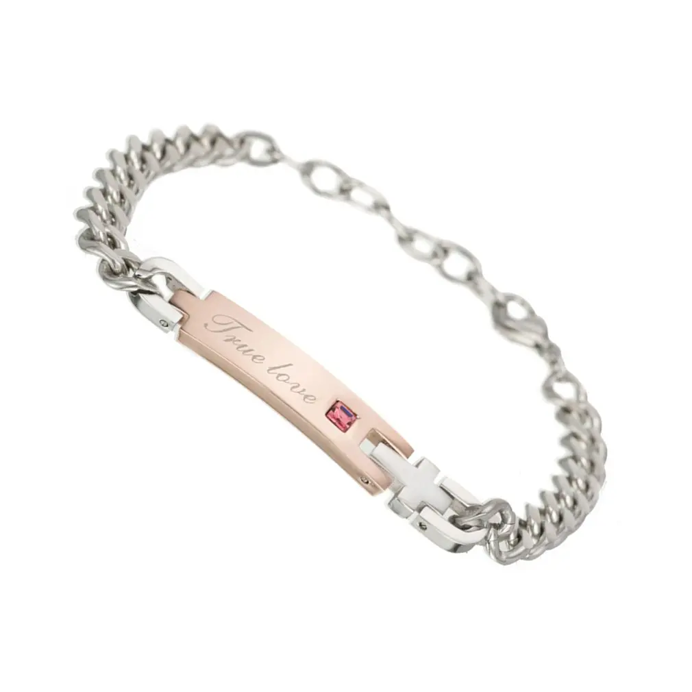 Новые модные Парные браслеты настоящая любовь с цепочкой для влюбленных набор