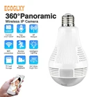 Лампа для системы видеонаблюдения, 1080P, 2.0MP, Wi-Fi, 360D, панорамная лампа, IP CCTV, рыбий глаз, HD, ночное видение, двусторонняя аудиосвязь