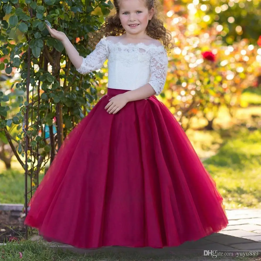 

Vintage Lovely Ivory Baby Infant Toddler Baptism Clothes Flower Girl Dresses Lace Tutu Ball Gowns Cheap