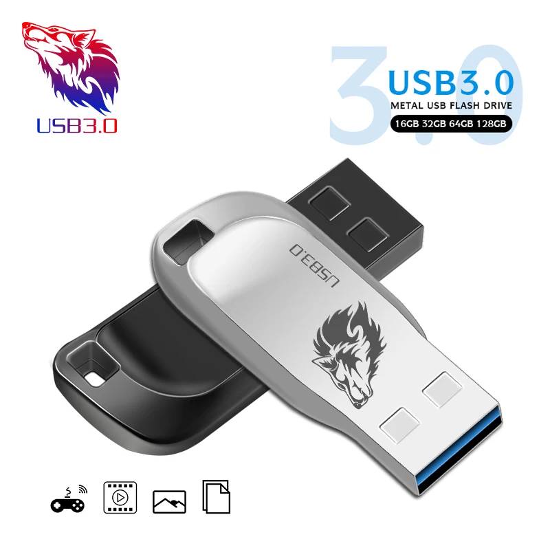 Водонепроницаемый металлический флеш накопитель USB 3 0 4 ГБ 8 16 32 64 карта памяти