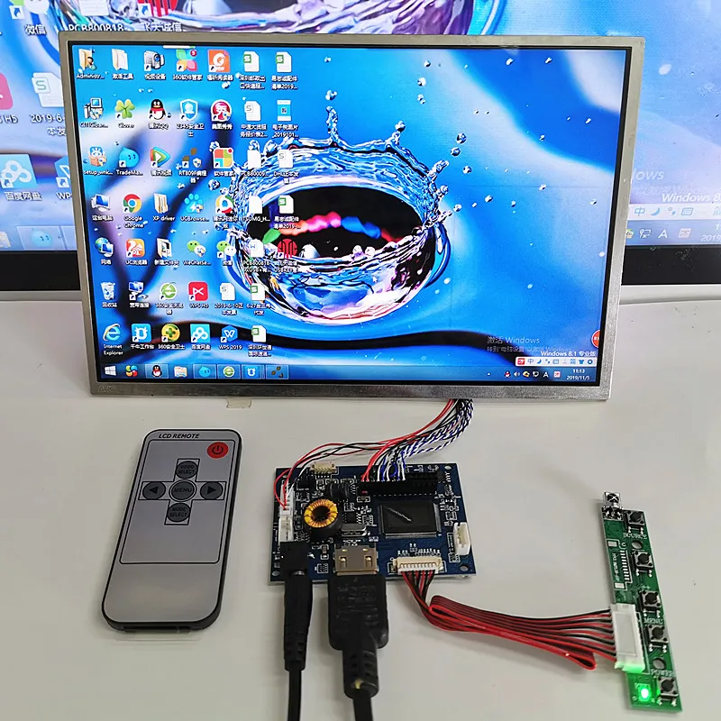 LCD Display module 10,1 дюймовый дисплей емкостный сенсорный модуль kit1280x800 ips HDMI ЖК-модуль Автомобильный Raspberry Pi 3 10 точечный емкостный сенсорный монитор - Цвет: LCD Display module