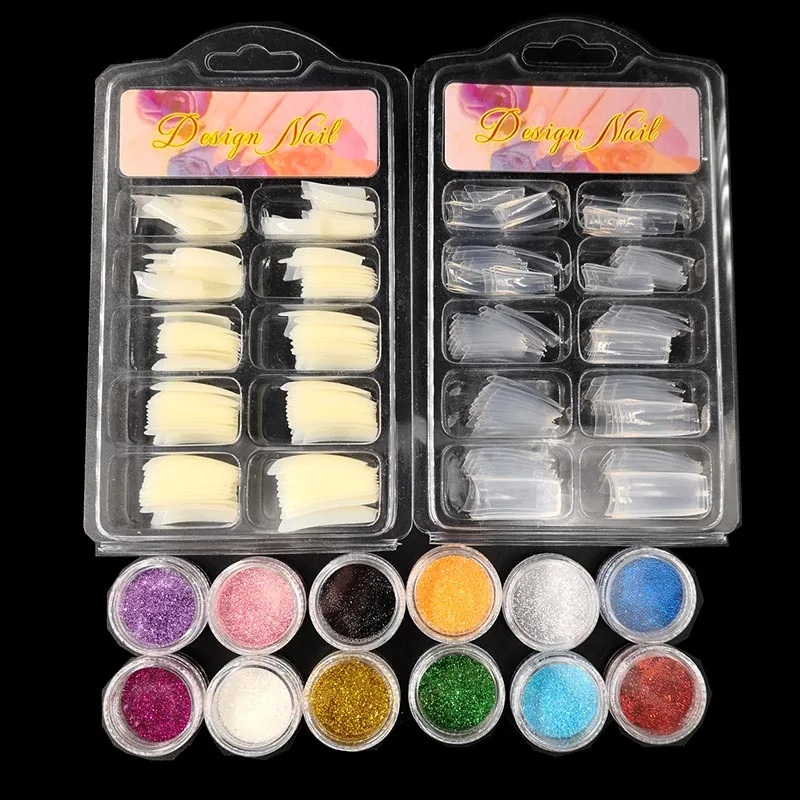 

Newly Nail Art Tool Kit Manicure Acrylic Powder Buffer Sandpaper Brush Finger Separator Nails Clipper Set CLA88