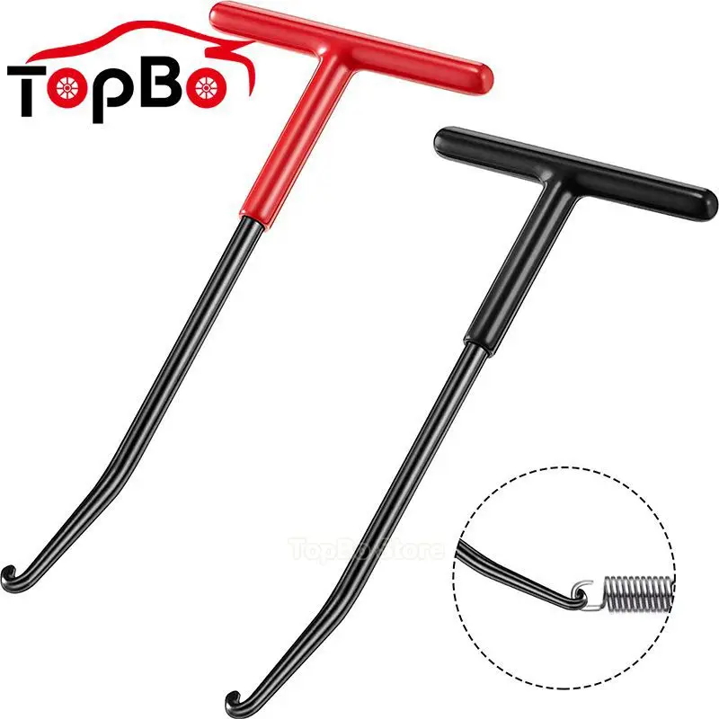 T Shaped Motorcycle Handle Exhaust Spring Tools Motorcycle Exhaust Pipe Spring Removal and Installation Puller Tool