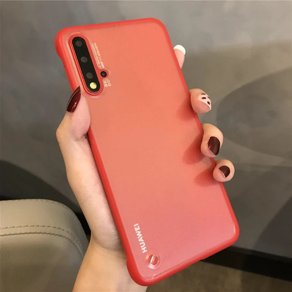 Противоударный безрамный чехол-бампер из поликарбоната + ТПУ для huawei Honor 9X Pro 8X 20i