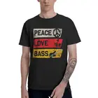 Ретро музыкальный Instru Для мужчин t бас-гитара футболки Для мужчин короткий рукав 100% хлопковые футболки басист футболки Графический Футболка подарком для друзей и близких