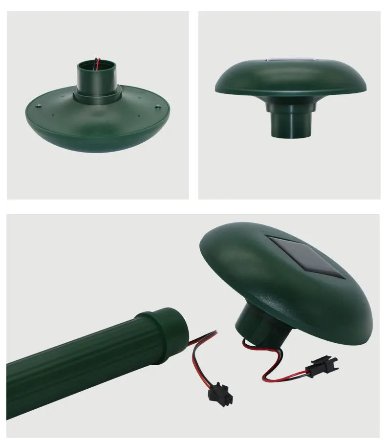 

2PCS Outdoor Ultrasonic Sonic Mouse Mole Rodent Repeller Solar Powered Garden Lawn Mice repellent Pest Reject