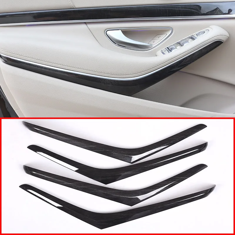 4 шт./компл. для Mercedes benz W222 S Class S320 2014 2017 Стайлинг автомобиля АБС темное дерево