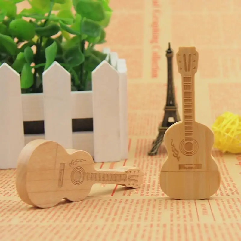 Новая горячая распродажа деревянный Гитары карту флэш памяти с интерфейсом usb