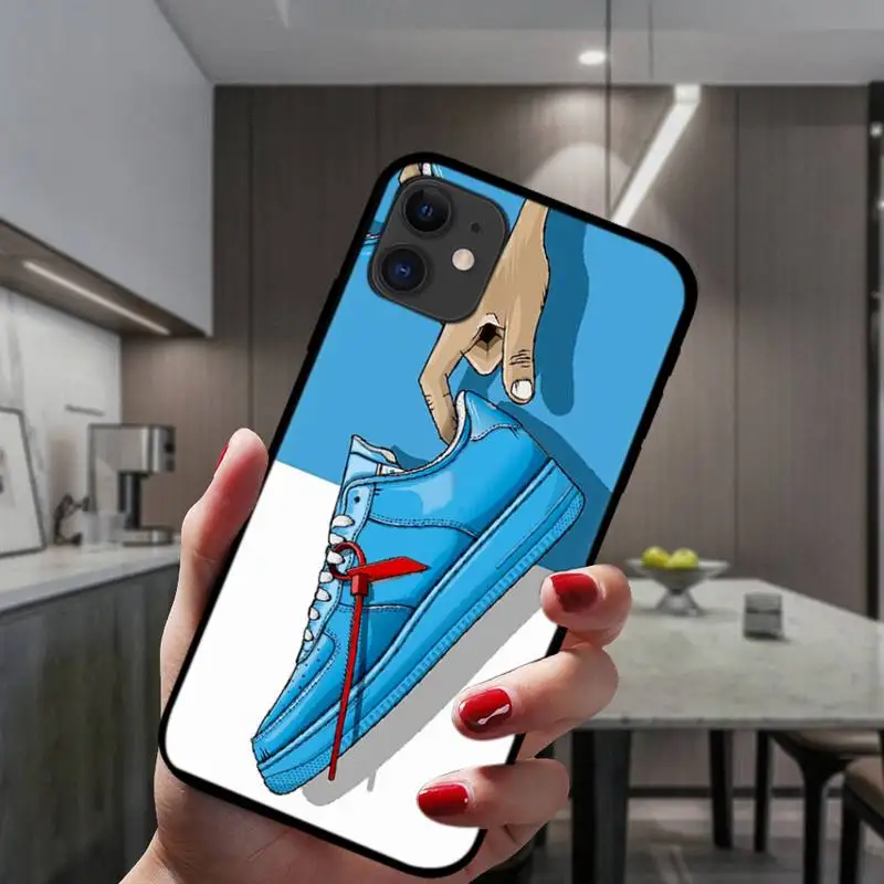 

ZFGHSHYQ Luxury Sneaker Phone Phone Case For IPhone 6 6s 7 8 Plus X Xs Xr Xsmax 11 12 Pro Promax 12mini