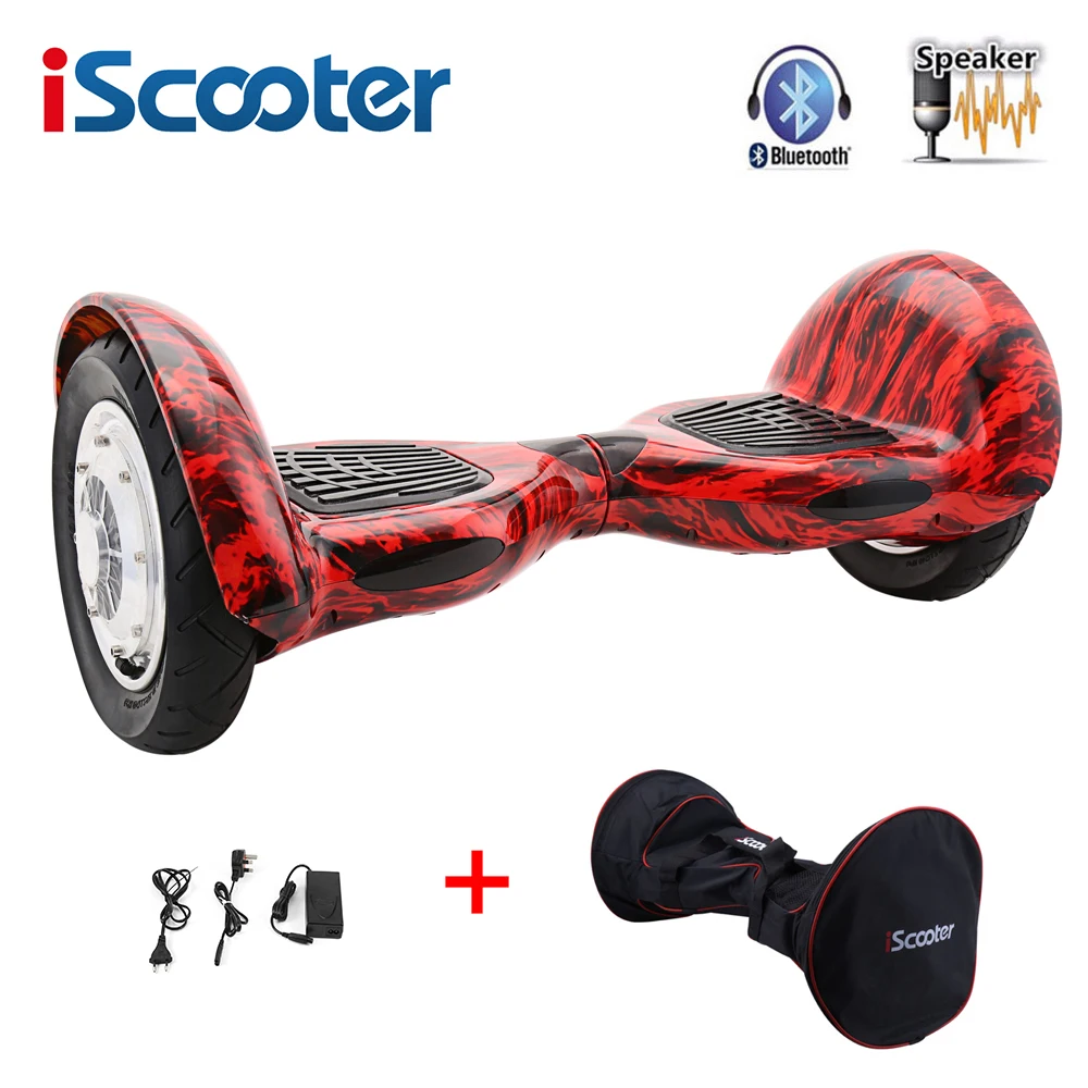 IScooter Ховерборд 10 дюймов умная электрическая доска Смарт Bluetooth скейтборд два