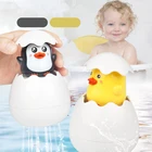 Игрушка для малышей милый утиный пингвин яйцо водный спрей разбрызгиватель Ванная комната дождевания душ плавательный воды игрушки для детей, подарок