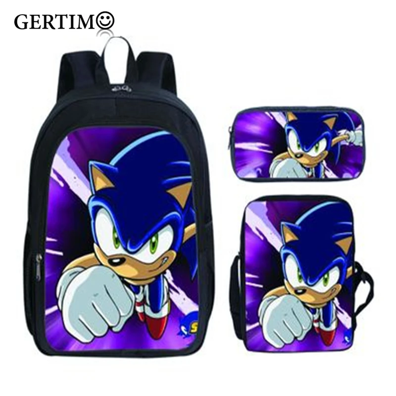 3 шт./компл. детский школьный большой рюкзак с мультяшным животным дизайном