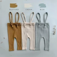 2021 new children leggings cotton elasticity pants for girl and boy pp pants baby strap overalls cute newborn toddler pants