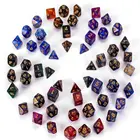 Многоцветный игровой аксессуар DND Polyhedral, развлекательные игрушки для отдыха, набор костей звездного неба, товары вечерние, игровой аксессуар