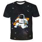 2021 лето, Новое поступление, модные футболки астронавта 3D во всем печатных футболка с О-образным вырезом большой Мужской пуловер T-207
