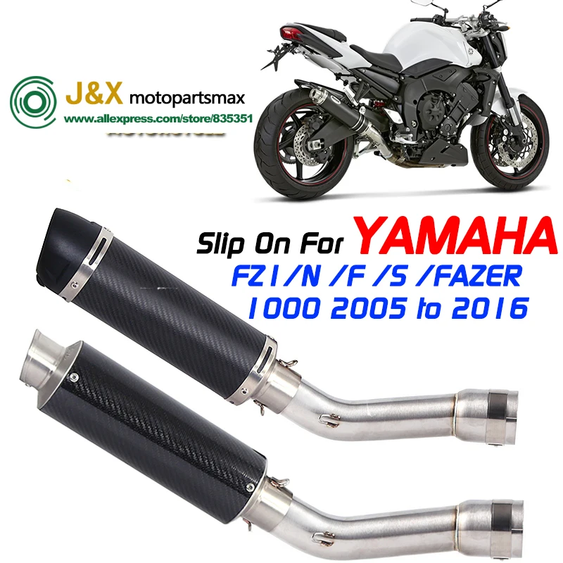 

Выхлопной слипон для YAMAHA FZ1 N S F FZAER FZ1N FZ1000 ZX1000 2005 до 2016 глушитель выхлопной трубы мотоцикла