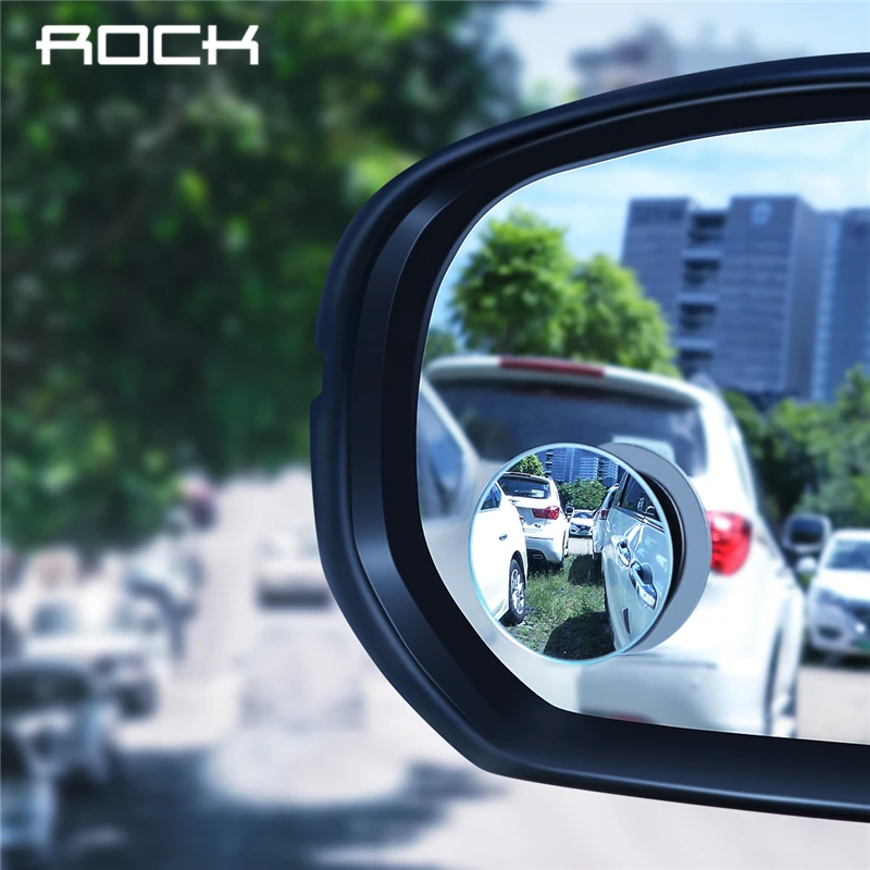Рок HD слепой Бескаркасный выпуклое зеркало заднего вида автомобиля 360 градусов широкоугольный автомобиль парковка без оправы зеркала