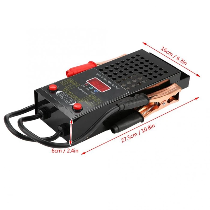 12 В Автомобильный цифровой тестер заряда батареи нагрузки вольт система зарядки