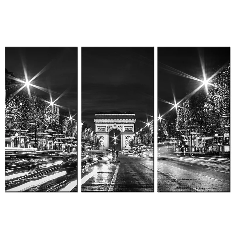 Комплект из 3 предметов холст Плакаты и принты Спальня Триумфальной арки