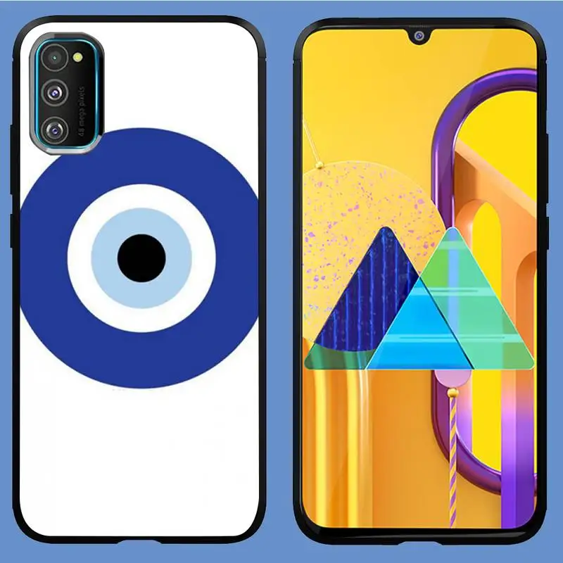 

Fashion Evil Eye Phone Case For Samsung A10 A12 A02 A20E M30 A31 A40 A50 S A52 A51 A70 A71 A80 Cover Fundas Coque