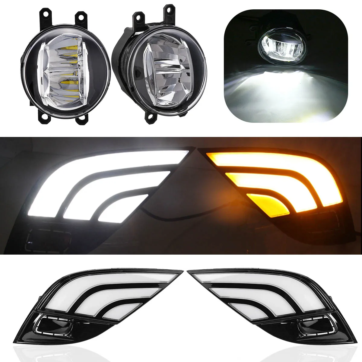 Светодиодный дневный ходовой фонарь DRL сигнальная лампа поворота с