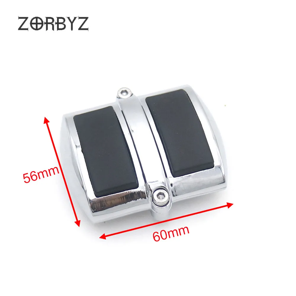 ZORBYZ мотоциклетная хромированная накладка на тормозные колодки задняя крышка для