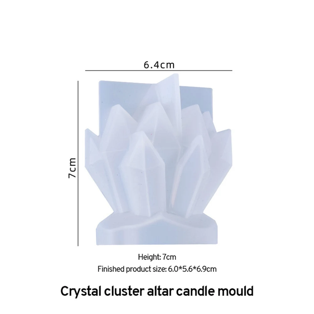 

Iceberg shape Flower cluster candle silicone mold European style 3D molds for candle making ice soap resin Mould Demold Nonstick