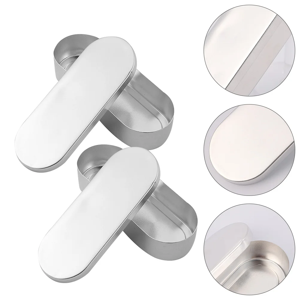 

2 Pcs Aluminium Needle Box Portable Acupuncture Box Durable Needle Container