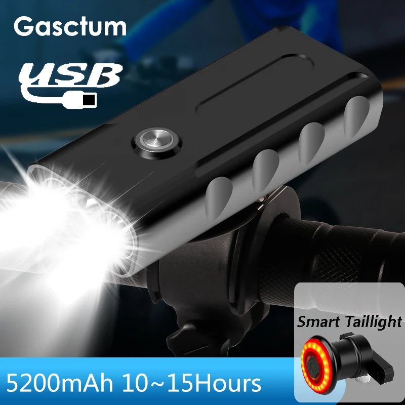 8000лм передняя фара для велосипеда светодиодный фонарь USB Перезаряжаемый