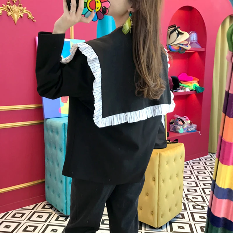 Женский блейзер SHENGPALAE свободный с длинным рукавом 3 цвета осень 2020|Женские