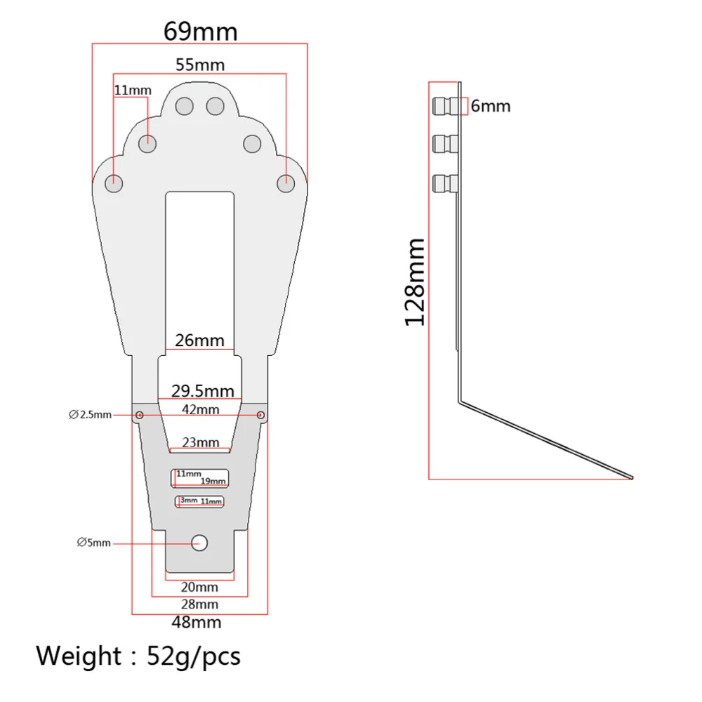 

GA413 Gold Vintage Guitar Bridge Tailpiece Guitar Accessories Parts Musical Instrument (Golden)