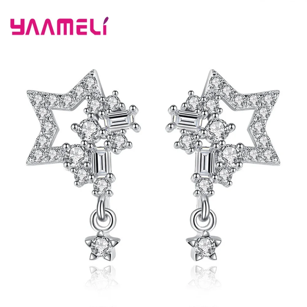 Крутые блестящие бриллианты для женщин подарок девушек оригинальные серебряные