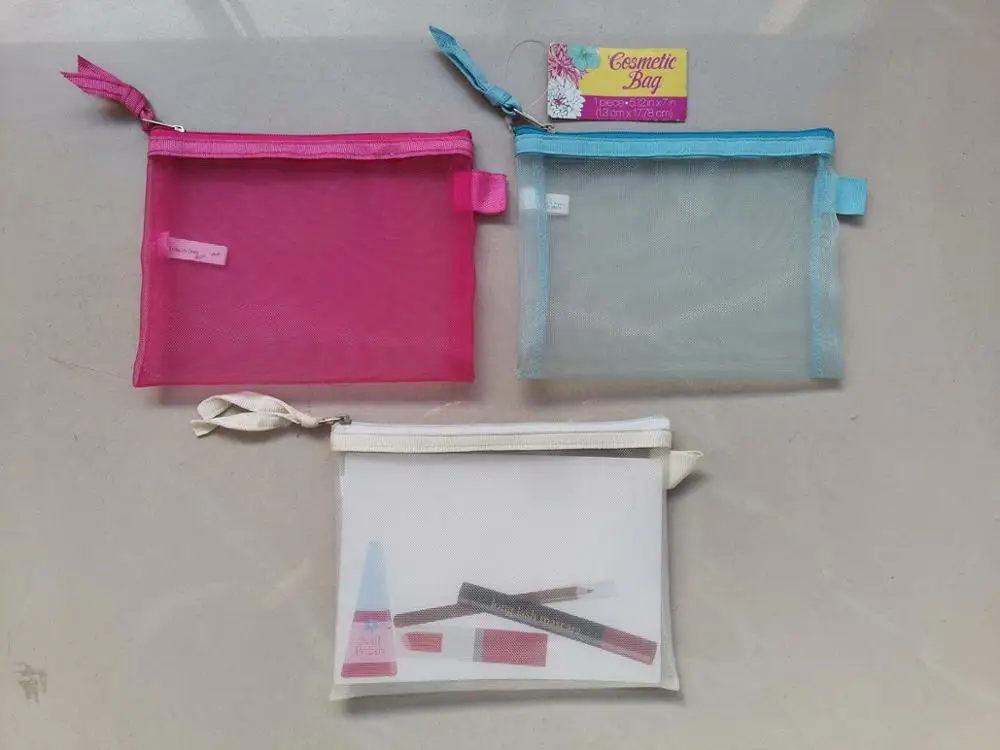 

Cosmetic mesh bag reusable gift bag