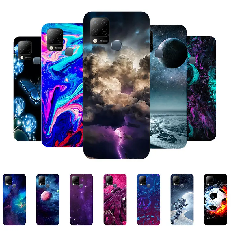 

For Infinix Hot 10T Case Silicone Soft TPU Space Phone Case For Infinix Hot 10T X689C Case Back Cover for Infinix Hot10T 10 T