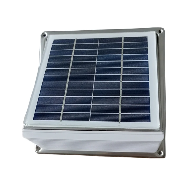 Настенный Вентилятор из нержавеющей стали на солнечной батарее Φ 120 мм вытяжка