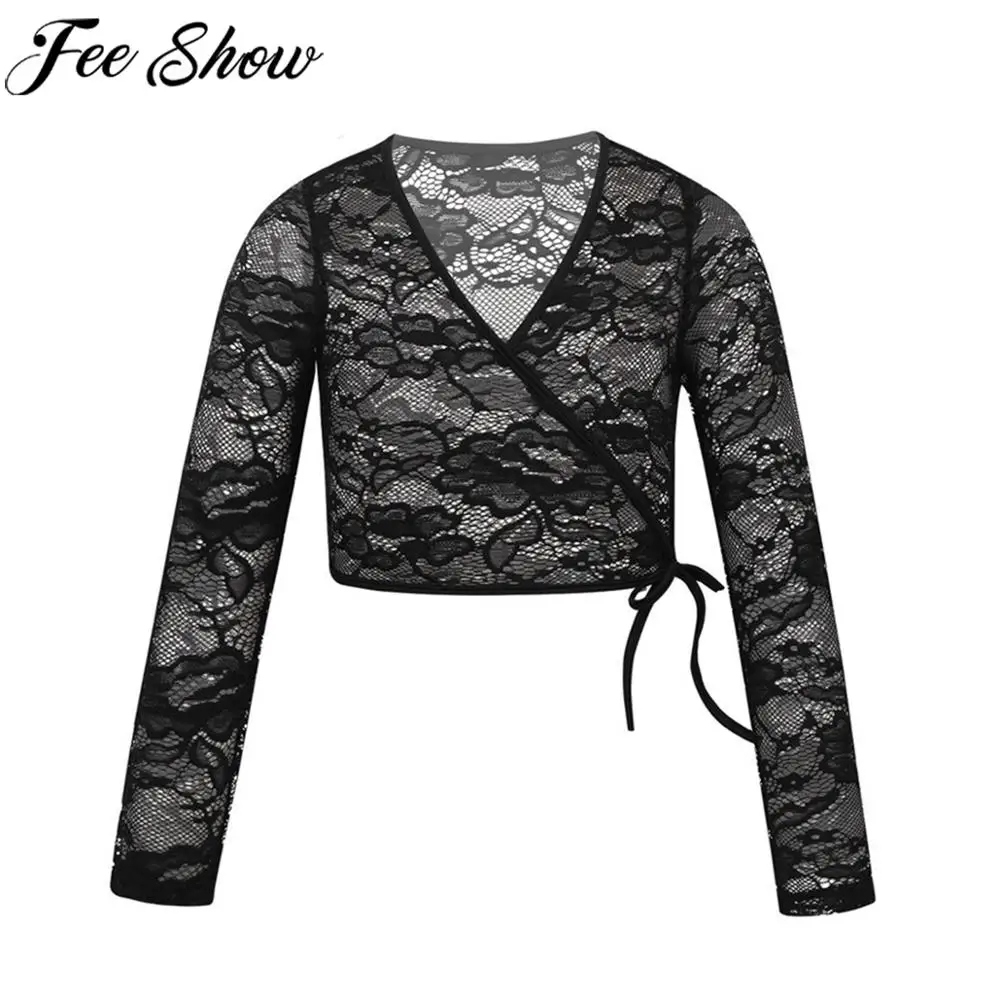 Куртка с длинным рукавом и V-образным вырезом для девочек | Детская одежда обувь