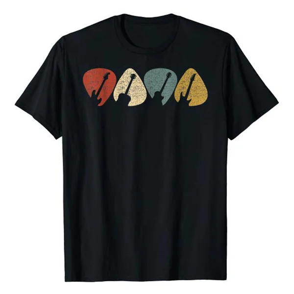 

Guitar Pick Guitarist Retro Vintage T-Shirt