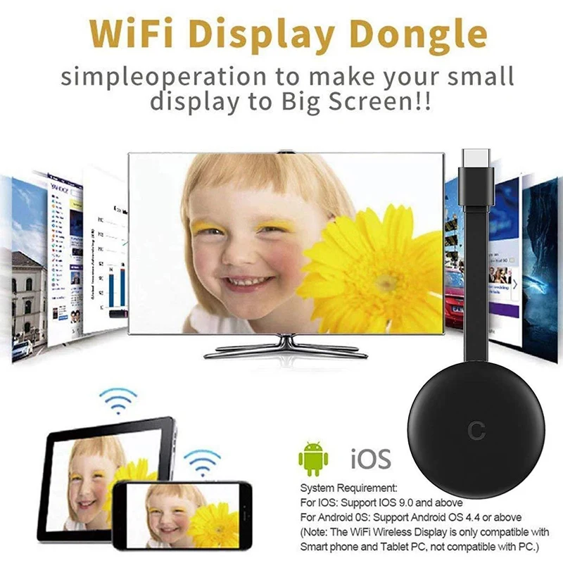 G12 tv Stick 5 ГГц беспроводной WiFi дисплей HD экран ключ зеркальный приемник 1080P |