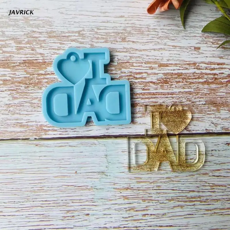 

5 Pcs/Set Keychain Epoxy Resin Mold Key Chain Earrings Pendants Silicone Mould